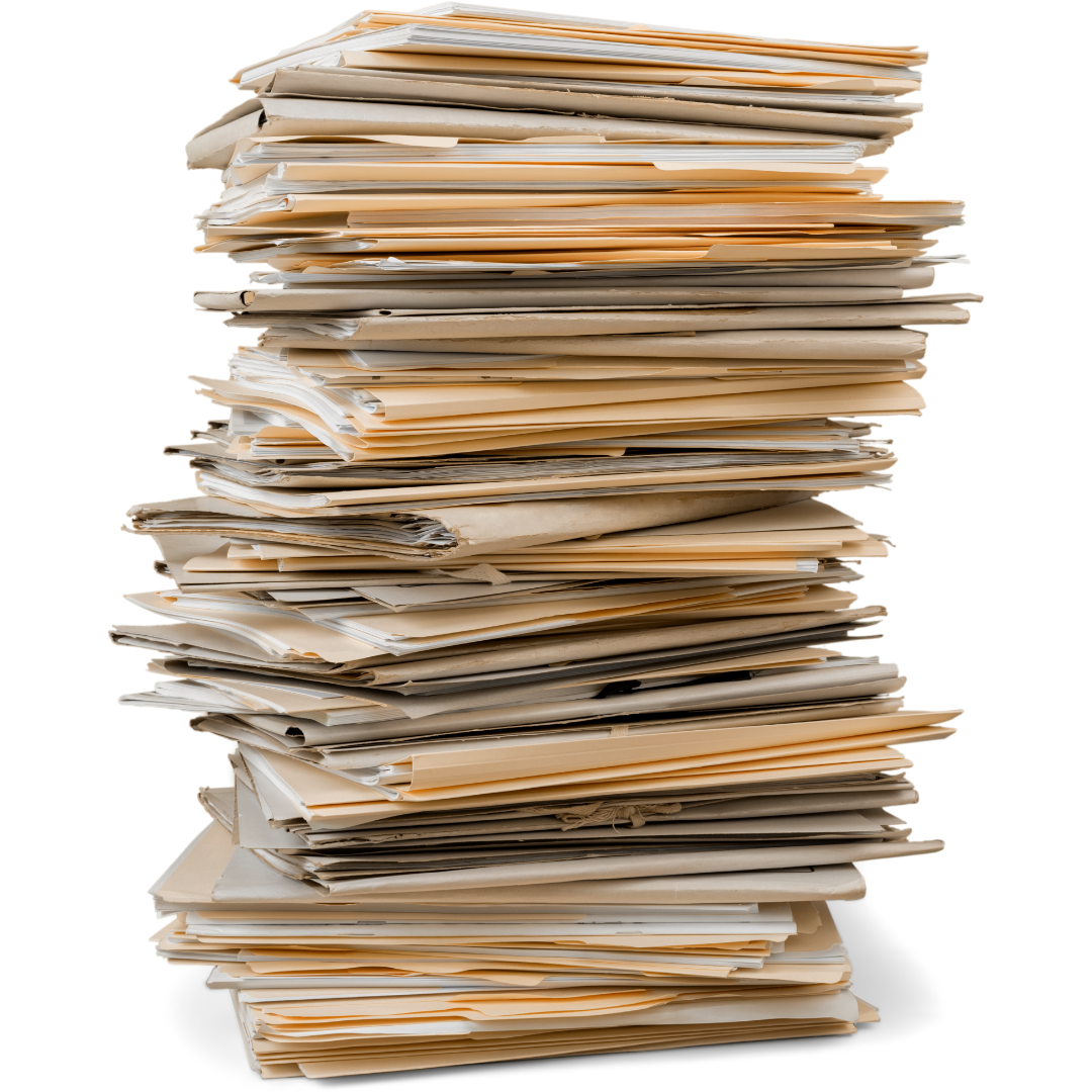 Stack of Papers and Records